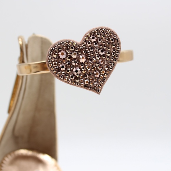 Authentic Giuseppe Zanotti Metallic Heart Sandals - Picture 4 of 7